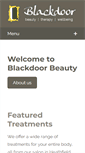 Mobile Screenshot of blackdoorbeauty.co.uk